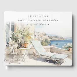 Curfu Griekenland Waterverf Landschap Wedding Gastenboek