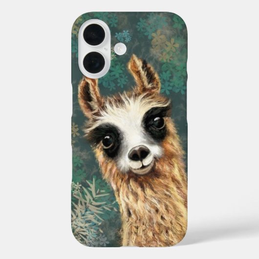 Curieuze Baby Llama - Cute - Fun Case-Mate iPhone Case (Achterkant)