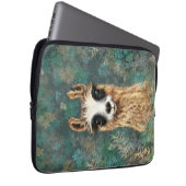 Curieuze Baby Llama - Cute Laptop Sleeve (Voorkant Rechts)