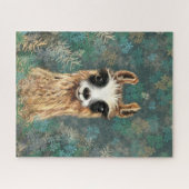 Curieuze Baby Llama - Cute - Legpuzzel (Horizontaal)