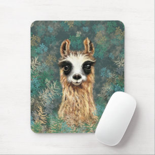 Curieuze Baby Llama - Cute Muismat