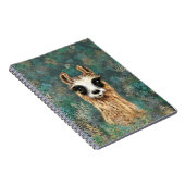 Curieuze Baby Llama - Cute - Notitieboek (Rechterzijde)