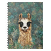 Curieuze Baby Llama - Cute - Notitieboek (Voorkant)