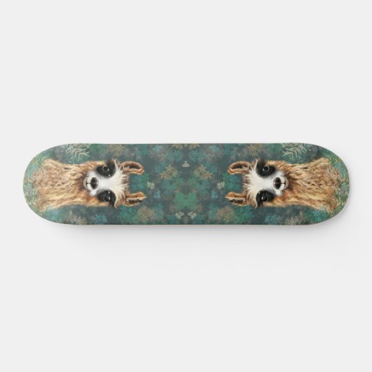 Curieuze Baby Llama - Cute - Smile Persoonlijk Skateboard (Horizontaal)