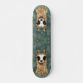 Curieuze Baby Llama - Cute - Smile Persoonlijk Skateboard (Voorkant)