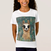 Curieuze Baby Llama - Cute T-shirt (Voorkant)