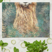 Curieuze Baby Llama - Cute - Theedoek (Gevouwen)