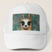 Curieuze Baby Llama - Cute Trucker Pet (Voorkant)