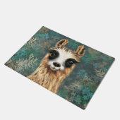 Curieuze Baby Llama - Smile - Deurmat (Schuin)