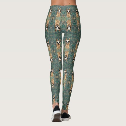 Curieuze Baby Llama - zoet - Leggings (Achterkant)