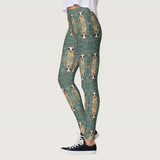 Curieuze Baby Llama - zoet - Leggings (Links)