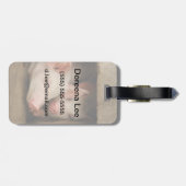 Curieuze biggen bagagelabel (Achterkant horizontaal)