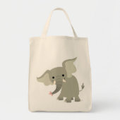Curieuze Cartoon Elephant Bag Tote Bag (Voorkant)