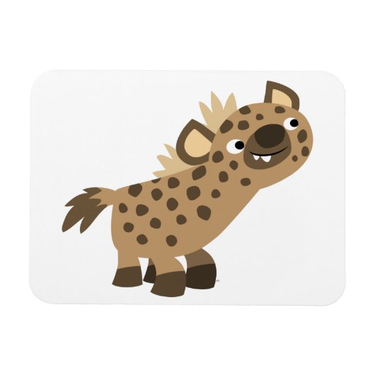 Curieuze Cartoon Hyena Flexible Magnet Magneet (Horizontaal)