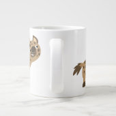 Curieuze Cartoon Hyena Jumbo Mok (Achterkant)