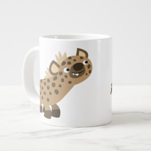 Curieuze Cartoon Hyena Jumbo Mok