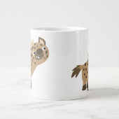 Curieuze Cartoon Hyena Jumbo Mok (Voorkant)