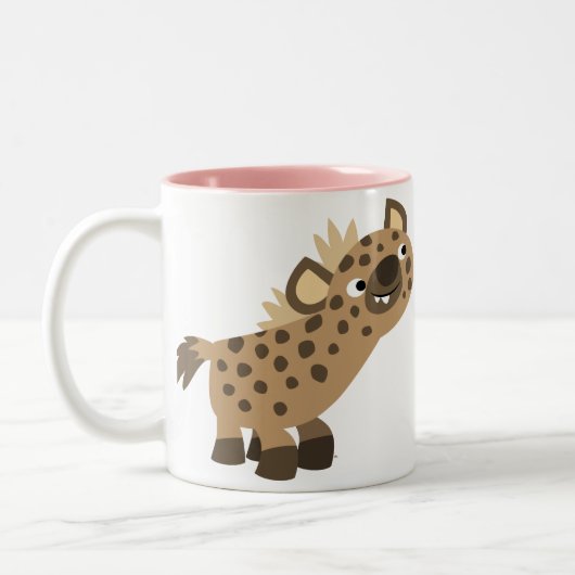 Curieuze Cartoon Hyena Mok (Links)