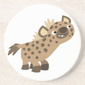 Curieuze Cartoon Hyena Onderzetter (Voorkant)