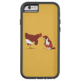 CURIEUZE CAT EN CHOOK iPhone 6 Robuust Hoesje