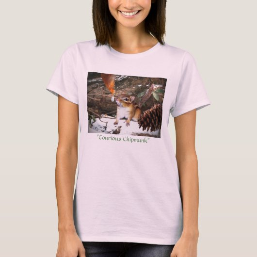 "Curieuze Chipmunk" T-shirt (Voorkant)