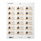 Curieuze chocolade Labrador Puppy Etiket (Full Sheet)