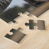 Curieuze Congo-Afrikaanse grijze papegaai Legpuzzel (Zijkant)