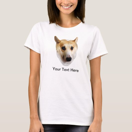 Curieuze Corgi T-shirt (Voorkant)