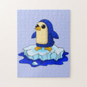 Curieuze Cute Baby Penguin Legpuzzel (Verticaal)