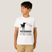 Curieuze Dog is gemakkelijk verstoord door Lap Ste T-shirt (Voorkant volledig)