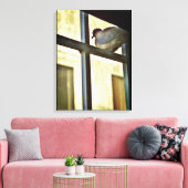Curieuze Dove Canvas Afdruk (Insitu (Woonkamer))