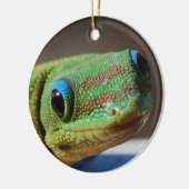 Curieuze Gecko Keramisch Ornament (Links)