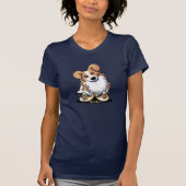 Curieuze Gold Border Collie T-shirt (Voorkant)