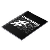 Curieuze Hashtag Typografie Notitieboek (Linkerzijde)
