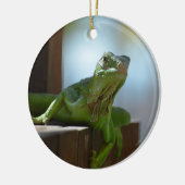 Curieuze Iguana Keramisch Ornament (Links)