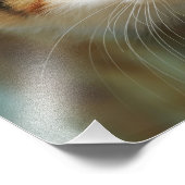 Curieuze kat Kitten Prying Eyes - Paperprint Foto Afdruk (Hoek)