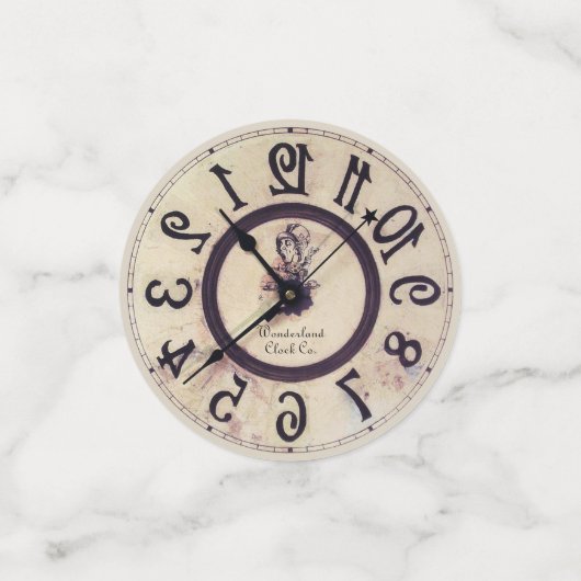 Curieuze klok 1 confetti (Kleine voorkant)