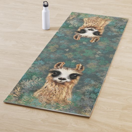 Curieuze Llama Yoga Mat Fun (In situ)