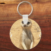 Curieuze Meerkat-Sleutelhanger Sleutelhanger (Voorkant)