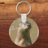 Curieuze Otter-Sleutelhanger Sleutelhanger (Voorkant)