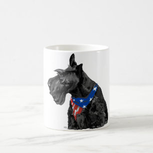 Curieuze Scottish Terrier Patriotic Koffiemok