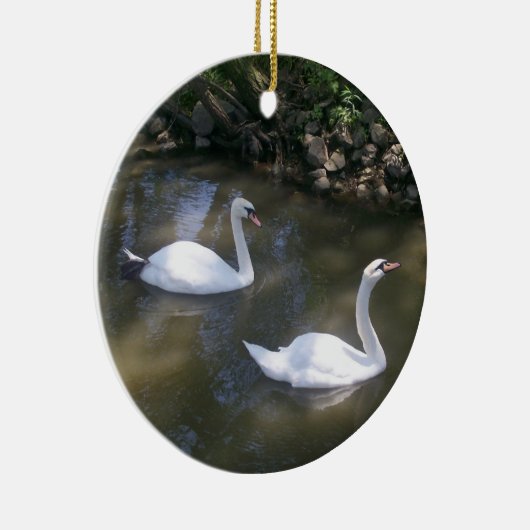 Curieuze Swans Ornament (Rechts)