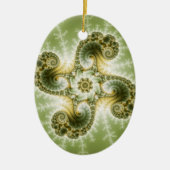 Curieuze Tentakels - Fractale kunst Keramisch Ornament (Voorkant)