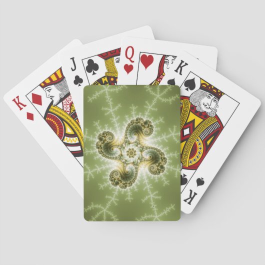 Curieuze Tentakels - Fractale kunst Pokerkaarten (Achterkant)