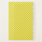 Curieuze zwarte kat gele wandelwand gepersonalisee planner (Achterkant)