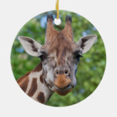 Curios Giraffe Keramisch Ornament (Achterkant)