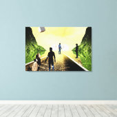 Curiositeit Canvas Afdruk (Insitu (Houten vloer))