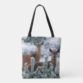 curiositeit hert canvas tas (Achterkant)