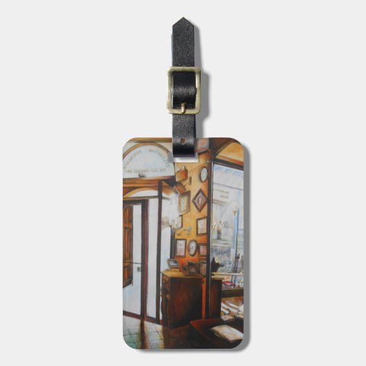 Curiositeit is het Hulpmiddel van het Wijs Bagagelabel (Voorkant verticaal)