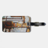 Curiositeit is het Hulpmiddel van het Wijs Bagagelabel (Achterkant horizontaal)